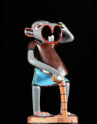 Sculpture Shetani telephone - George Lilanga - Makonde