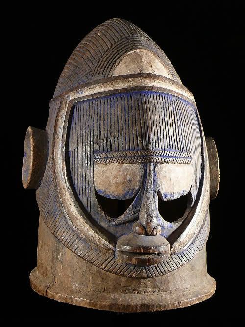 Masque casque Egu Ojuegu - Igala - Nigeria