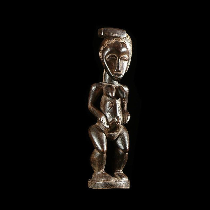 Statuette feminine Zuzu - Gouro - Côte d'Ivoire