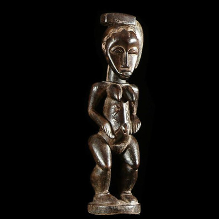 Statuette feminine Zuzu - Gouro - Côte d'Ivoire