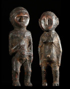 Couple de statues cultuelles anciennes - Sukuma - Tanzanie