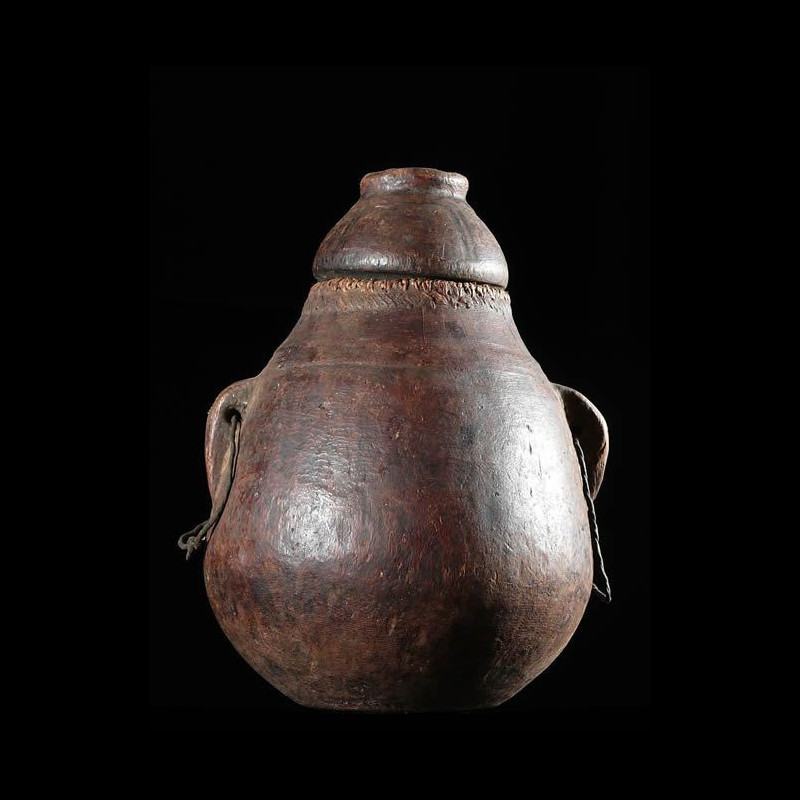 Pot a lait en bois - Oromo - Ethiopie - Objets usuels