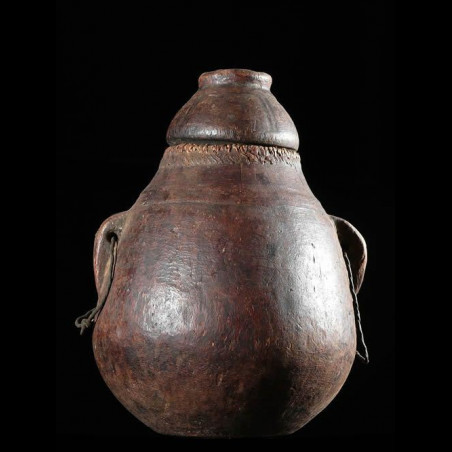 Pot a lait en bois - Oromo - Ethiopie - Objets usuels