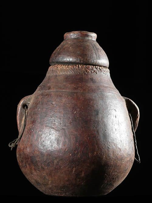 Pot a lait en bois - Oromo - Ethiopie - Objets usuels