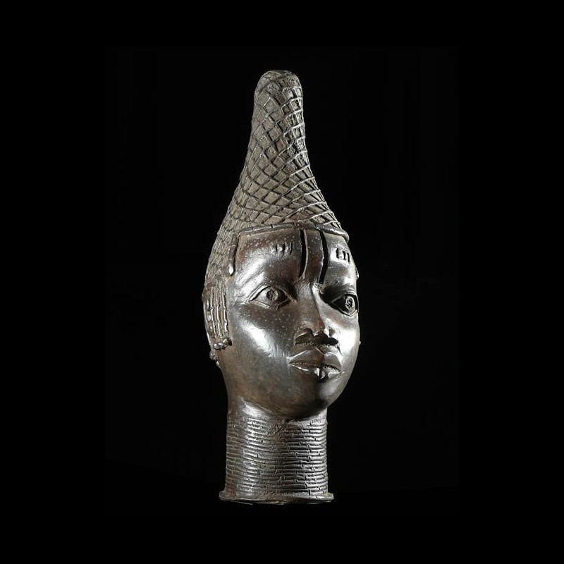 Tete de reine Iyoba - Bini Edo - Benin - Bronzes du Benin