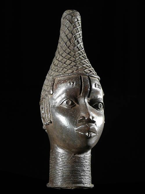 Tete de reine Iyoba - Bini Edo - Benin - Bronzes du Benin