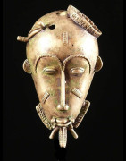 Masquette laiton - Baoule - Côte d'Ivoire