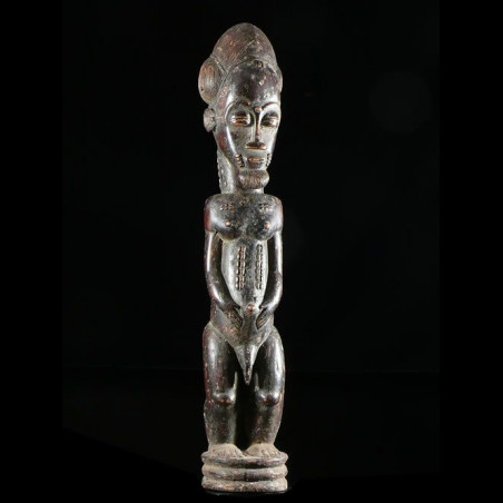 Statue masculine epoux mystique blolo bian - Baoule - Cote D'ivoire