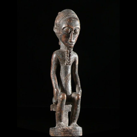 Statue masculine epoux mystique blolo bian - Baoule - Cote D'Ivoire