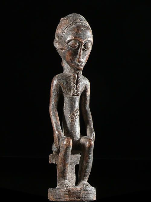 Statue masculine epoux mystique blolo bian - Baoule - Cote D'Ivoire