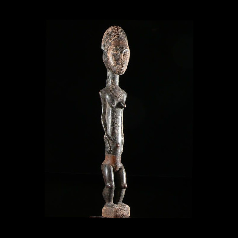 Statue feminine epouse mystique Blolo Bla - Baoule - Côte d'Ivoire