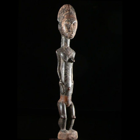 Statue feminine epouse mystique Blolo Bla - Baoule - Côte d'Ivoire