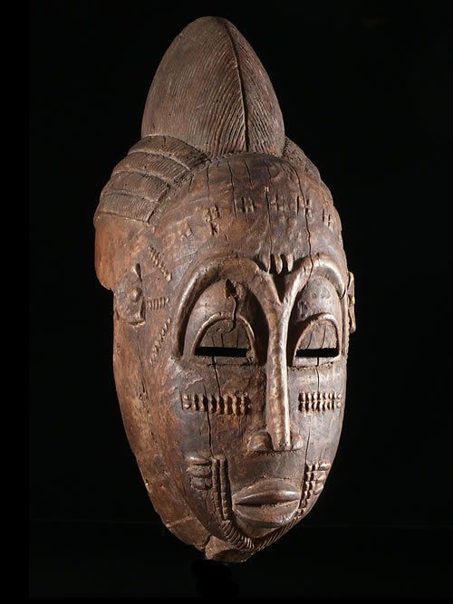Masque Casque Kpan Goli - Baoule - Côte d'Ivoire - Masques africai