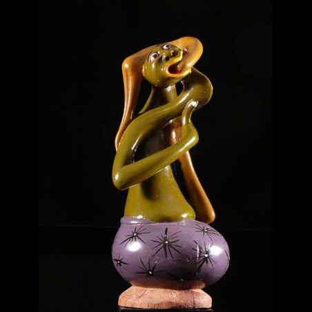 Sculpture Shetani Olive - Agostino Malaba - Makonde