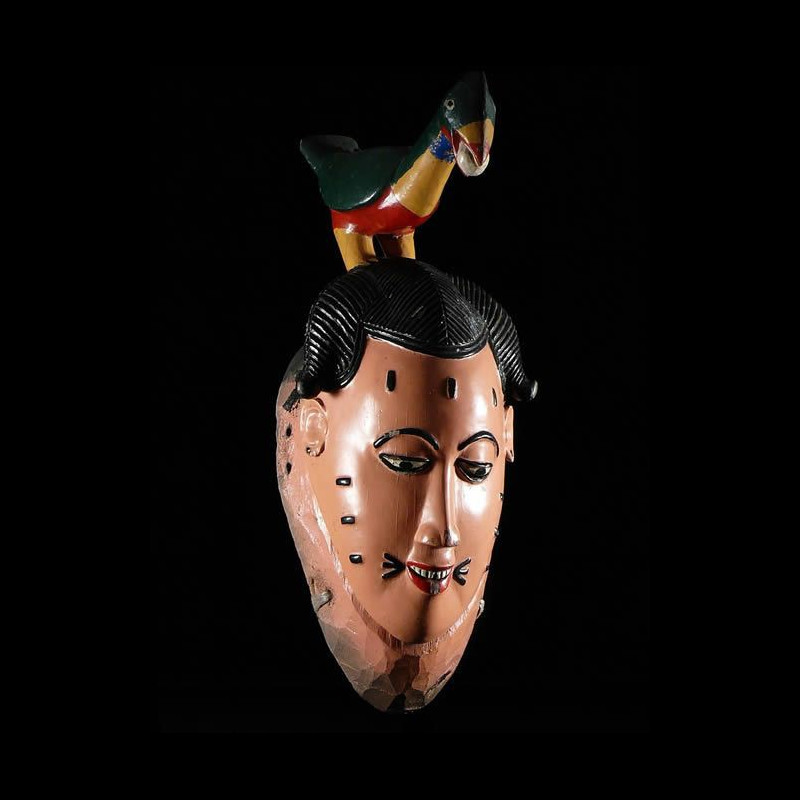 Masque Polychrome Seli - Gouro - Côte d'Ivoire