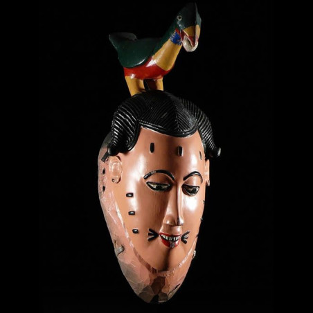 Masque Polychrome Seli - Gouro - Côte d'Ivoire