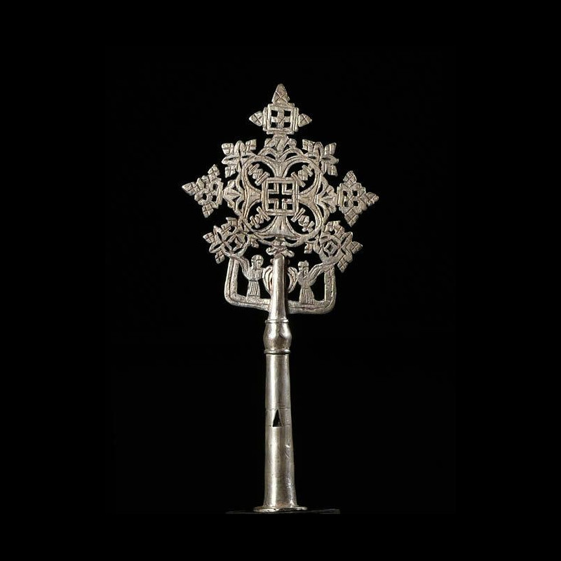 Croix processionnelle Copte Maskal - Amahara - Ethiopie