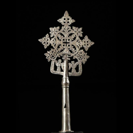 Croix processionnelle Copte Maskal - Amahara - Ethiopie