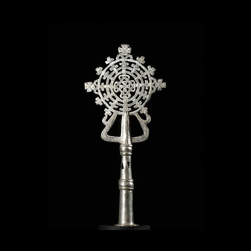 Croix processionnelle Copte Maskal - Amahara - Ethiopie
