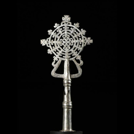 Croix processionnelle Copte Maskal - Amahara - Ethiopie