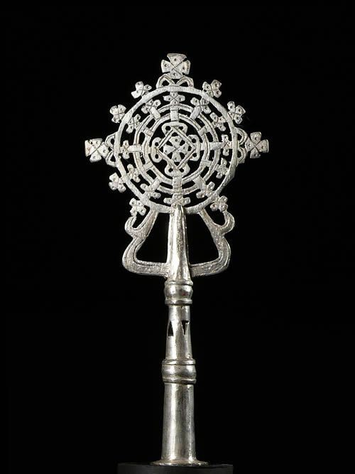 Croix processionnelle Copte Maskal - Amahara - Ethiopie