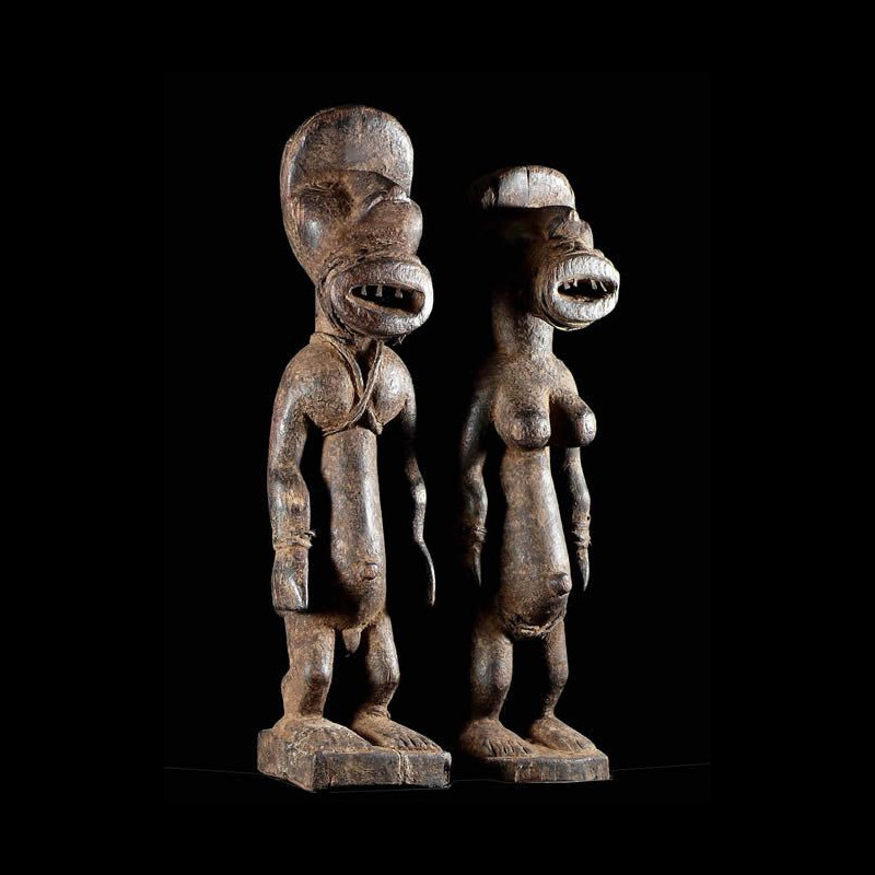 Couple Funeraire - Dan / Kran - Côte d'Ivoire / Liberia