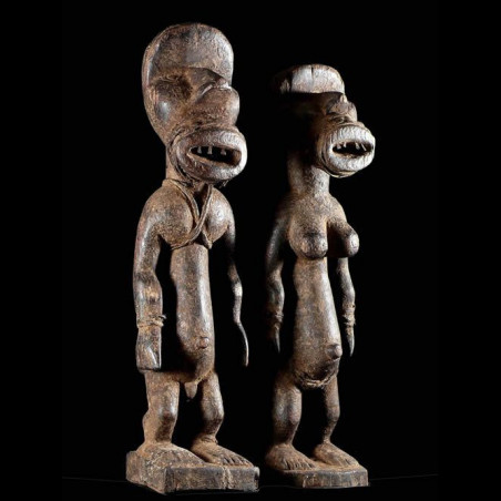 Couple Funeraire - Dan / Kran - Côte d'Ivoire / Liberia