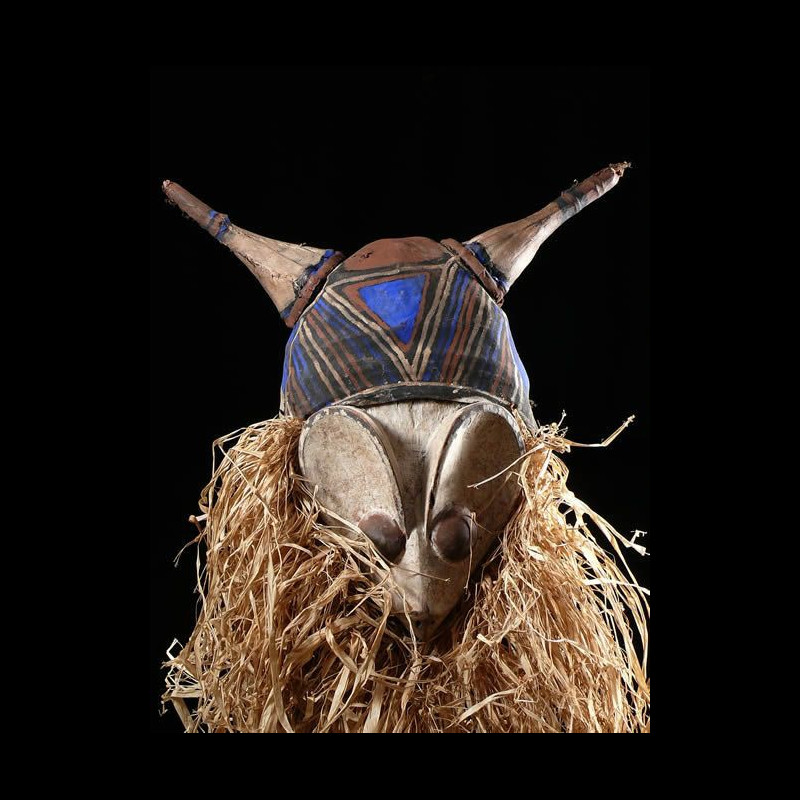 Masque initiatique Nkanda - Nkanu - RDC Zaire