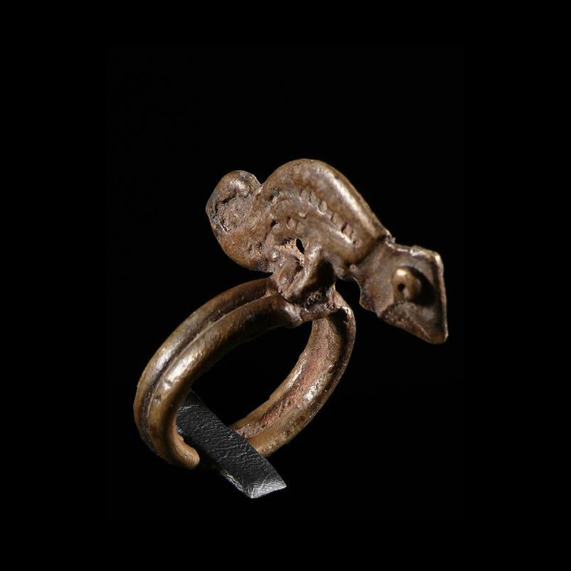 Bague amulette cameleon - Lobi - Burkina Faso