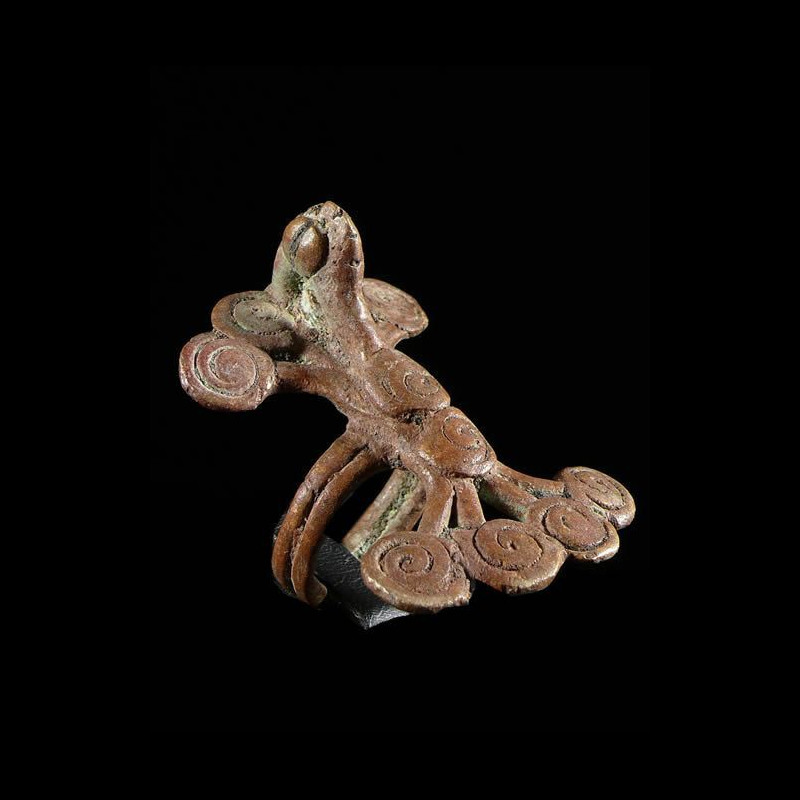 Bague amulette paon - Lobi - Burkina Faso