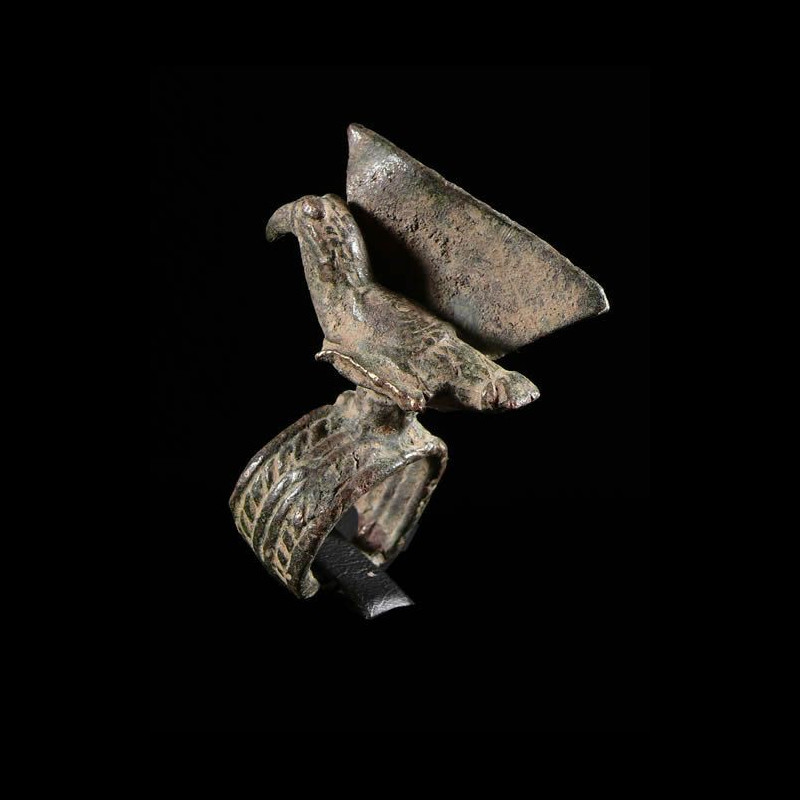 Bague amulette toucan - Lobi - Burkina Faso