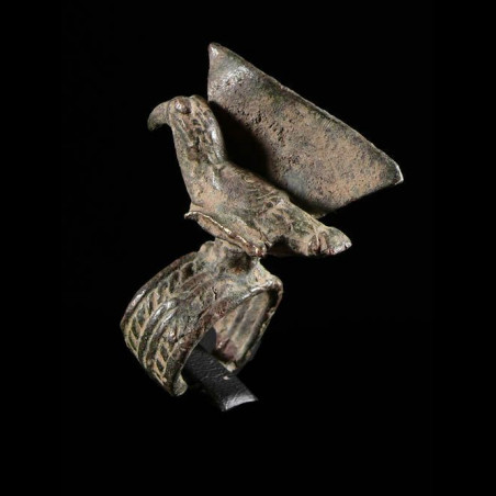Bague amulette toucan - Lobi - Burkina Faso