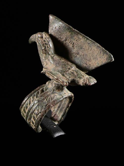 Bague amulette toucan - Lobi - Burkina Faso