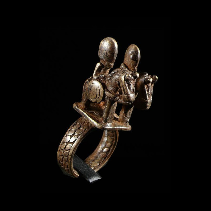 Bague amulette cavalier - Dogon - Mali