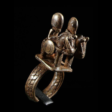 Bague amulette cavalier - Dogon - Mali