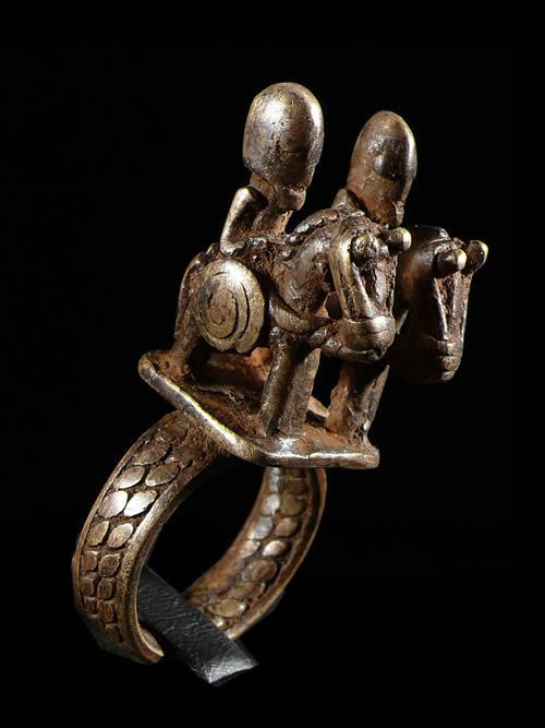 Bague amulette cavalier - Dogon - Mali
