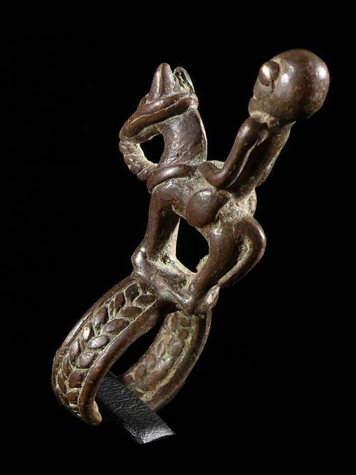 Bague amulette cavalier - Dogon - Mali