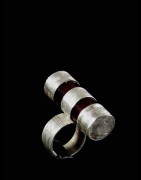 Bague en argent et agathe - Touareg - Niger