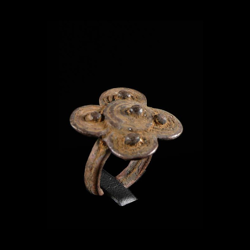 Bague amulette trefle - Lobi - Burkina Faso