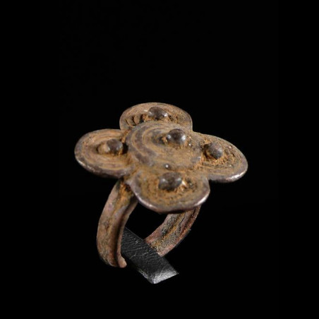 Bague amulette trefle - Lobi - Burkina Faso