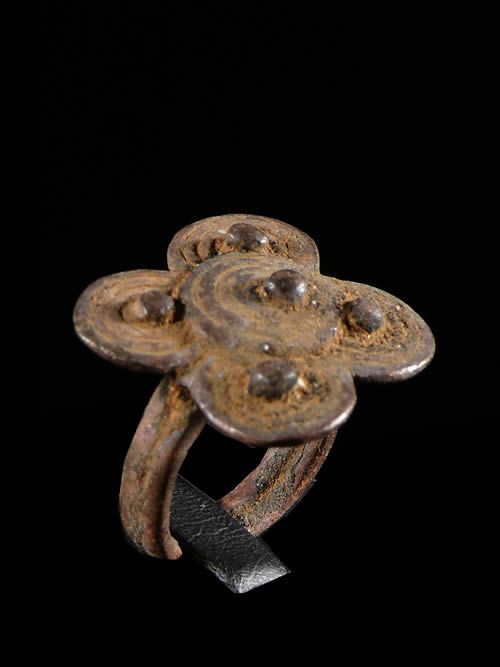 Bague amulette trefle - Lobi - Burkina Faso