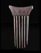 Peigne ancien en bois - Ashanti - Ghana - Coiffes africaines