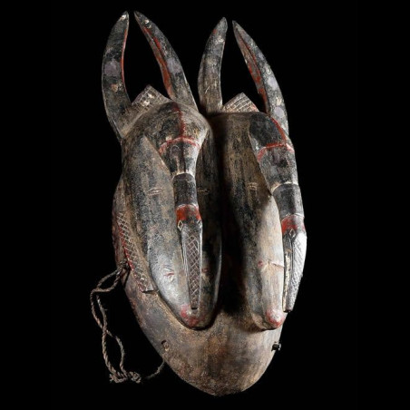 Masque de naissance polychrome - Djimini / Jimini - Côte d'Ivoire