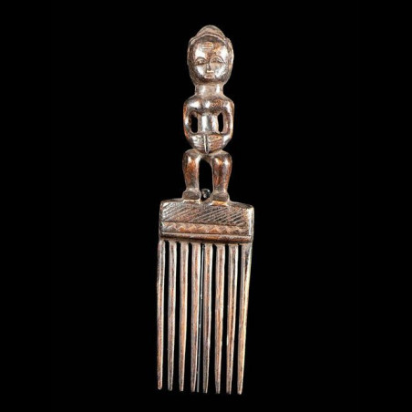 Peigne ancien en bois - Baoule - Côte d'Ivoire - Coiffes africaine