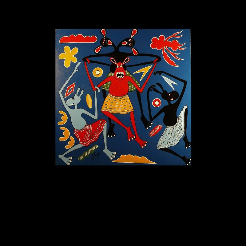 Peinture 60 x 60 - George Lilanga - Makonde