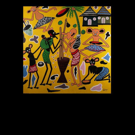 Peinture 60 x 60 - George Lilanga - Makonde