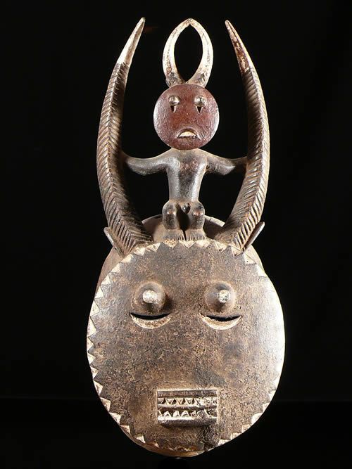 Masque Kple kple - ceremonie Goli - Baoule - Côte d'Ivoire
