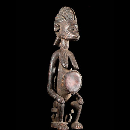 Statuette tambour Okeshi - Afo - Nigeria - Statues africaines