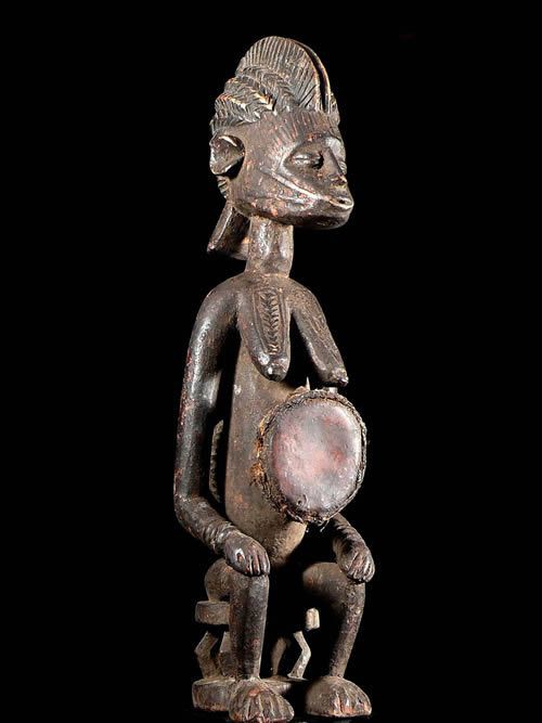 Statuette tambour Okeshi - Afo - Nigeria - Statues africaines