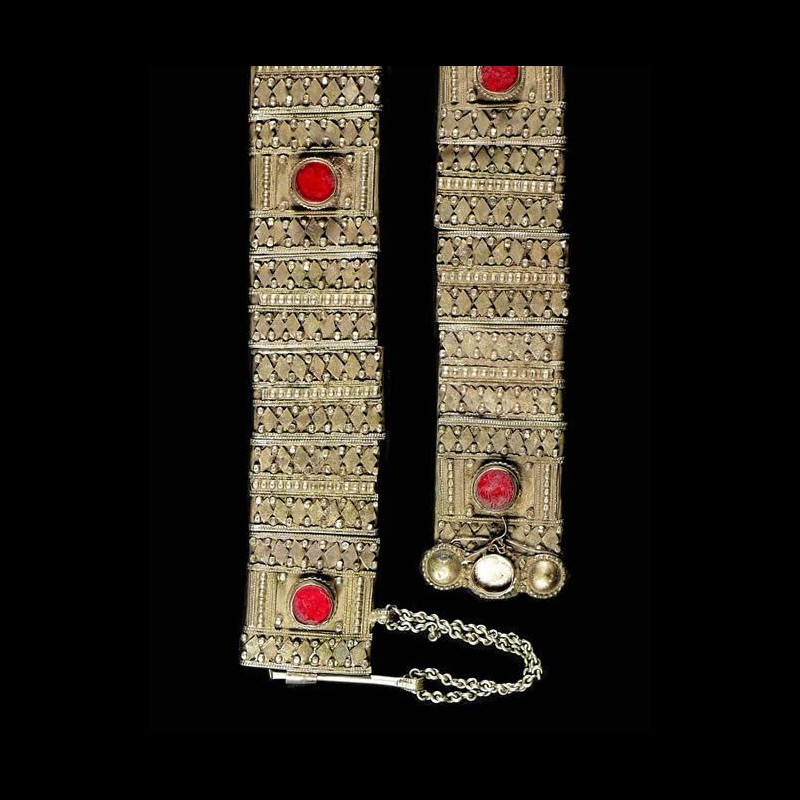 Ceinture en metal argente - Amhara - Ethiopie